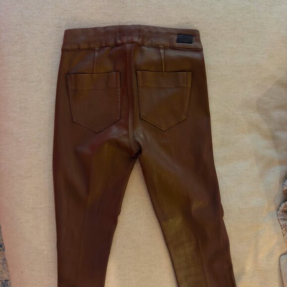 PAIGE Chocolate Shimmer Manhattan High-Rise | Size 27 & Tall Inseam - Picture 7 of 14